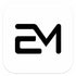 Black logo with 'EM' on a white background