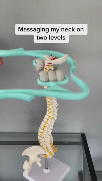 Multifunctional Manual Six-wheel Neck Massager Roller Massage Tool.