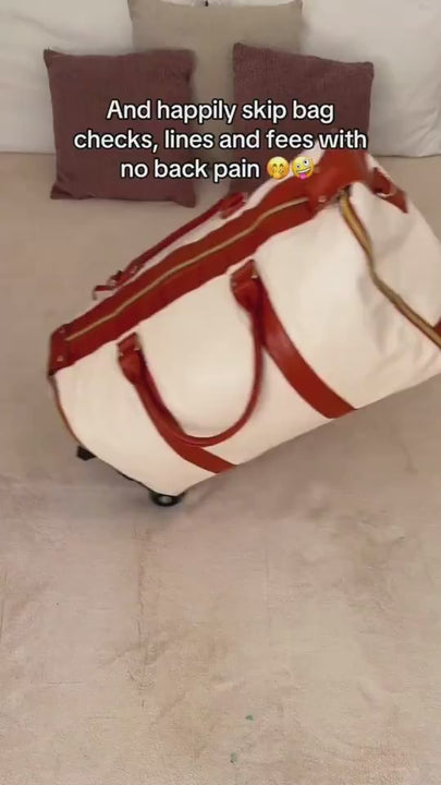 Large Capacity Travel Duffle Bag Women's Handbag Folding Suit Bag Waterproof Clothes Totes.