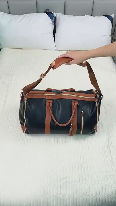 Large Capacity Travel Duffle Bag Women's Handbag Folding Suit Bag Waterproof Clothes Totes.
