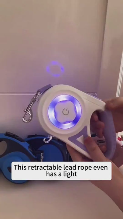 Dog Leash Retractable Leash And Dog Collar Spotlight Automatic Pet Dog Cat Traction Rope For Small Medium Dogs Pet Product.