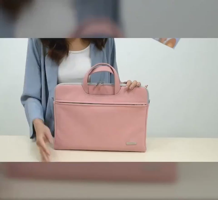 PU Leather Women Laptop Bag Notebook Carrying Case Briefcase For Macbook Air 13.3 14 15.6 Inch Men Handbags Shoulder Mouse Bag.